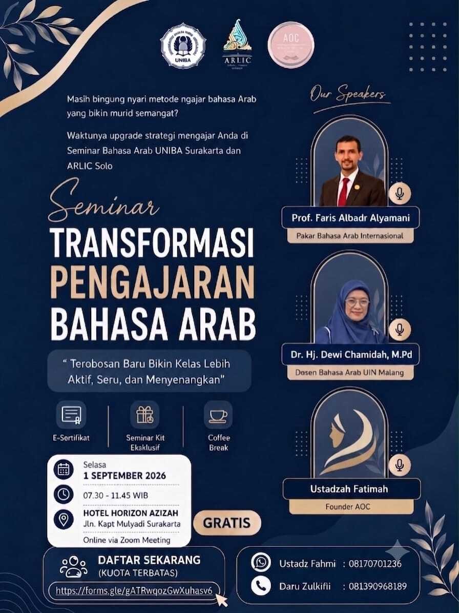 TRANSFORMASI PENGAJARAN BAHASA ARAB